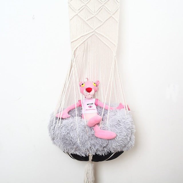 Pet Swing Cage Handmade Macrame Four Seasons Available